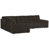 SECOND DATE HOEKBANK LINKS VELVET ANTRACIET