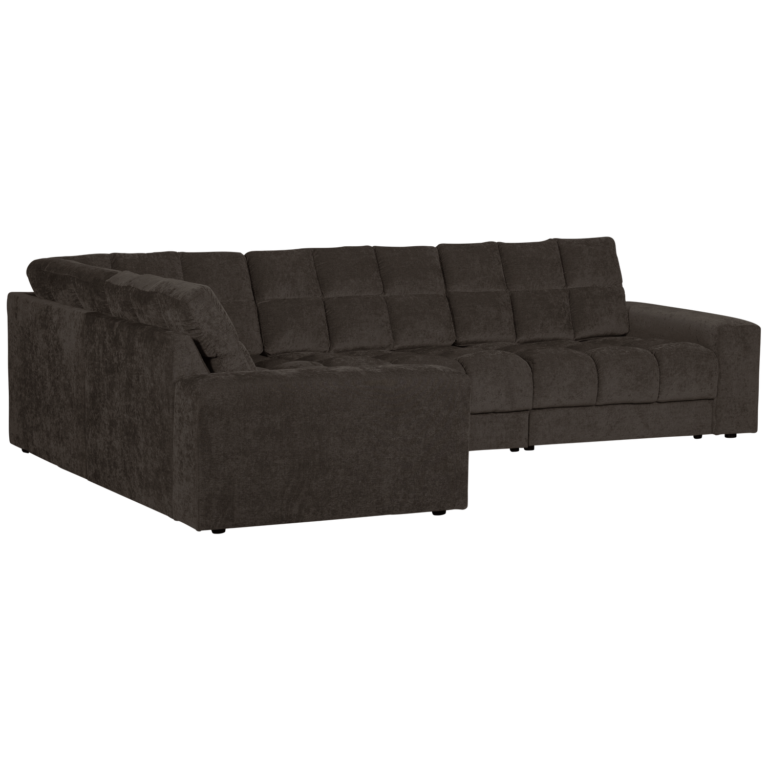 SECOND DATE HOEKBANK LINKS VELVET ANTRACIET