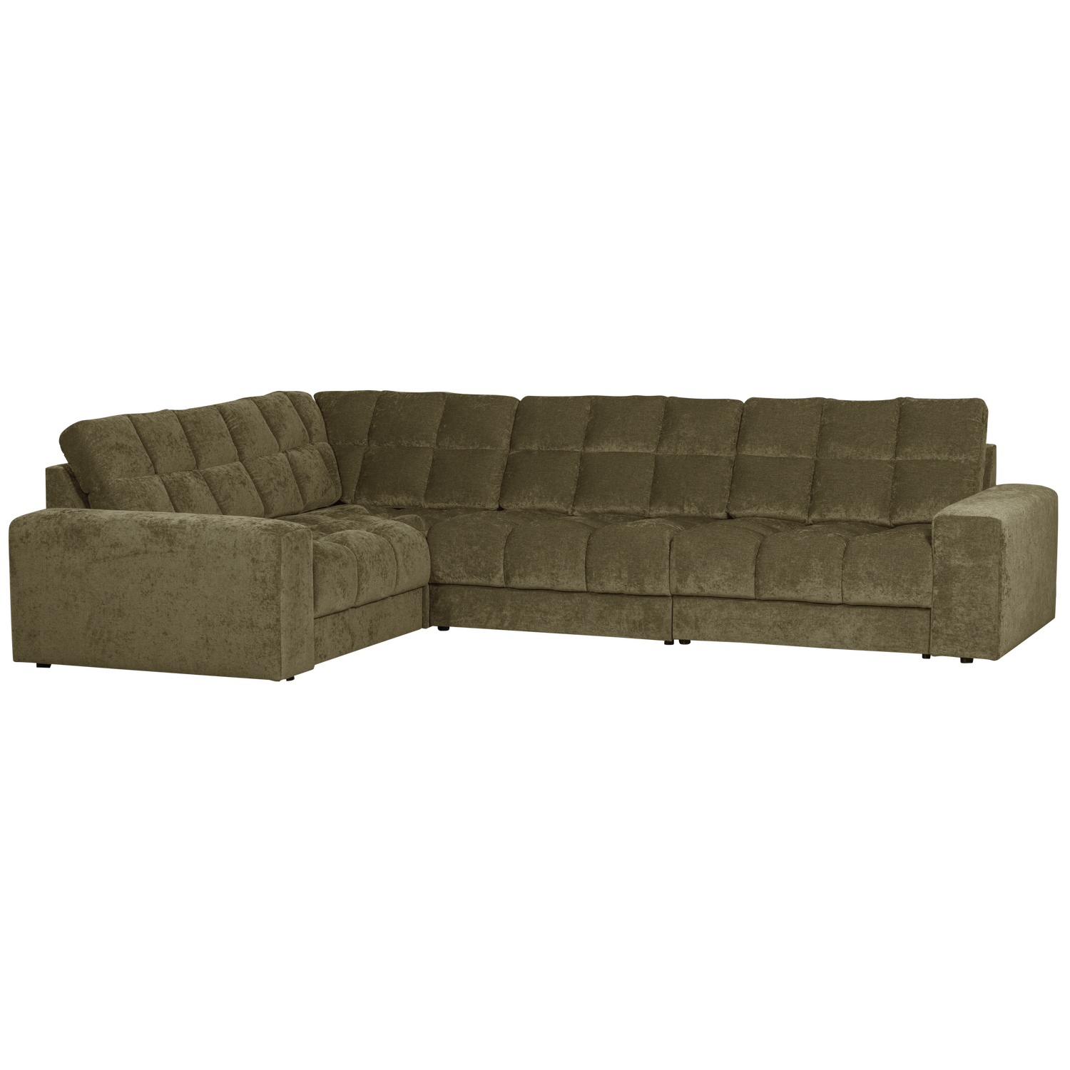 SECOND DATE HOEKBANK LINKS VELVET GROEN