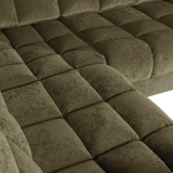 SECOND DATE HOEKBANK LINKS VELVET GROEN