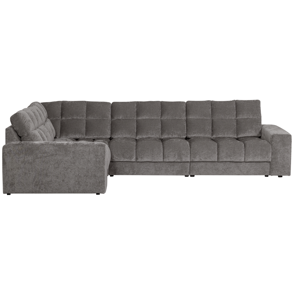 SECOND DATE HOEKBANK LINKS VELVET GRIJS