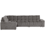 SECOND DATE HOEKBANK LINKS VELVET GRIJS