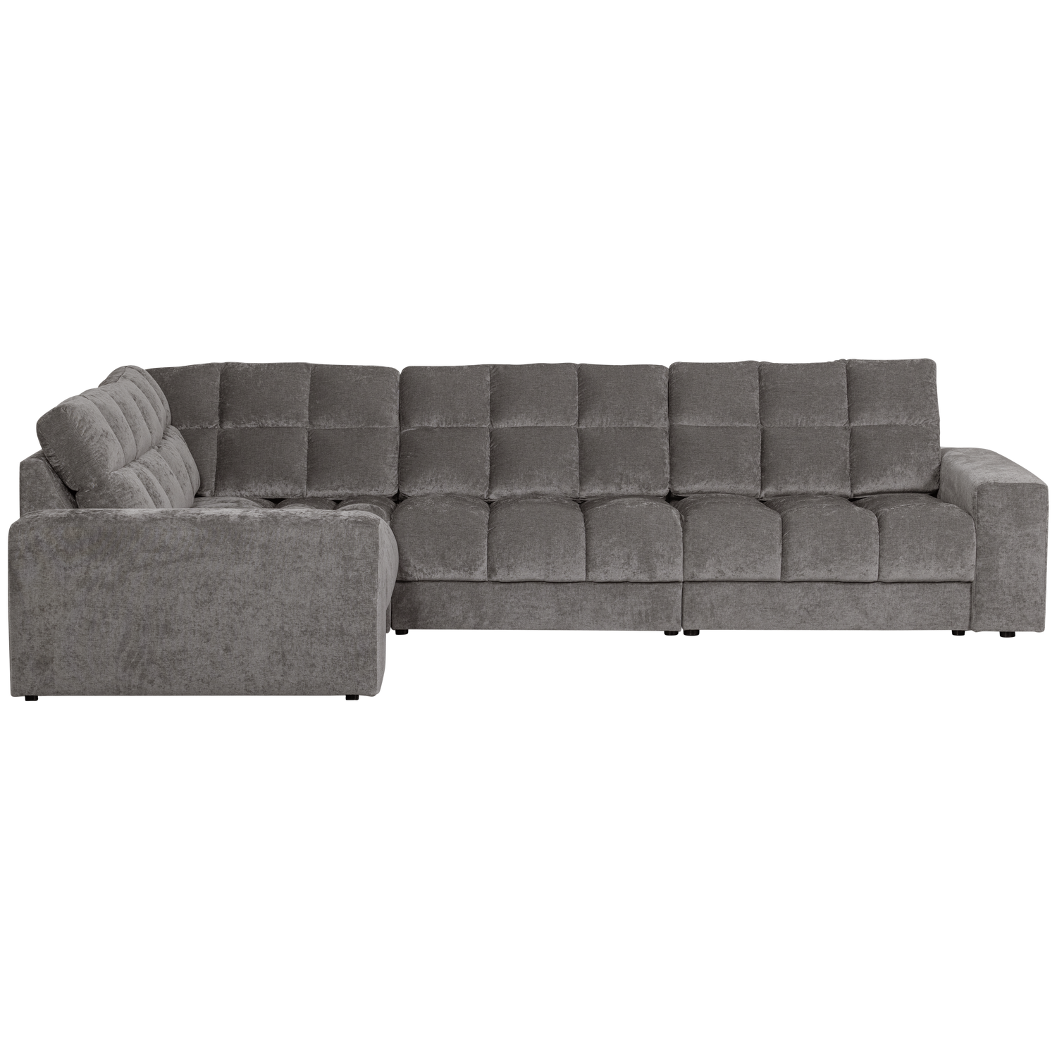 SECOND DATE HOEKBANK LINKS VELVET GRIJS