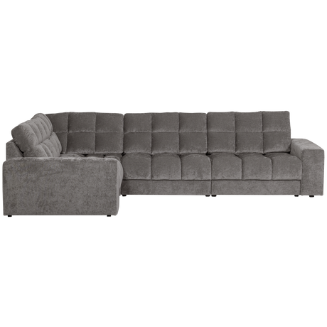 SECOND DATE HOEKBANK LINKS VELVET GRIJS