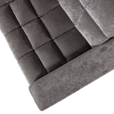 SECOND DATE HOEKBANK LINKS VELVET GRIJS