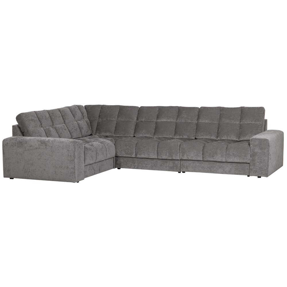 SECOND DATE HOEKBANK LINKS VELVET GRIJS