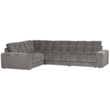 SECOND DATE HOEKBANK LINKS VELVET GRIJS