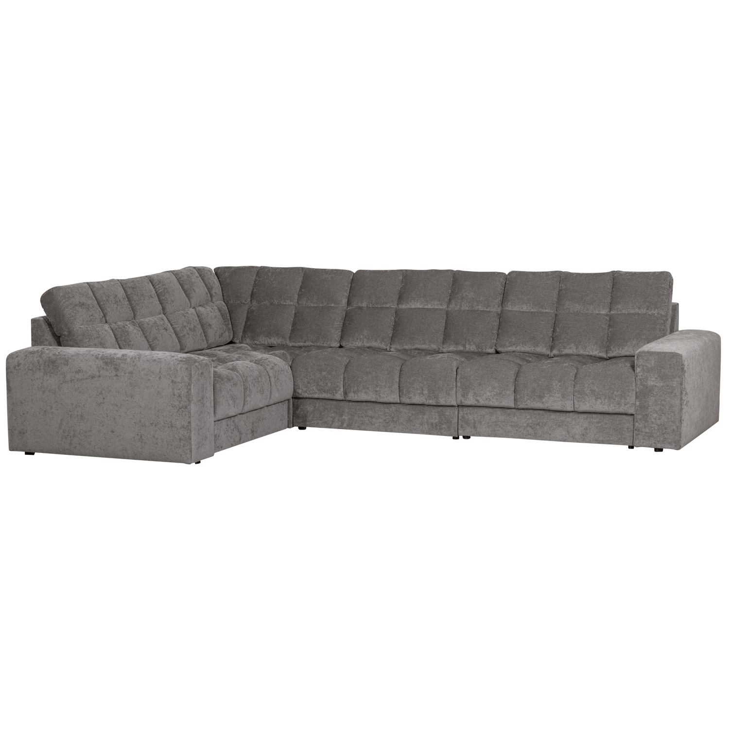 SECOND DATE HOEKBANK LINKS VELVET GRIJS