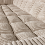 SECOND DATE HOEKBANK LINKS RIBSTOF TRAVERTIN