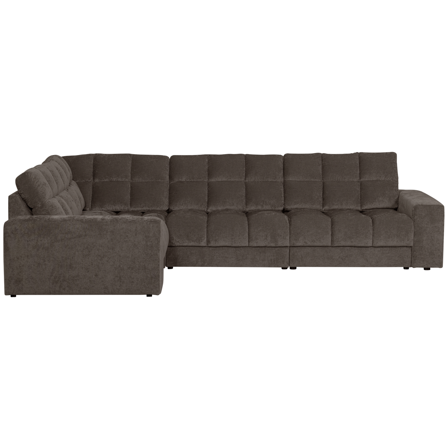 SECOND DATE HOEKBANK LINKS VELVET WARMGRIJS