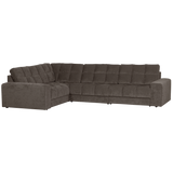 SECOND DATE HOEKBANK LINKS VELVET WARMGRIJS