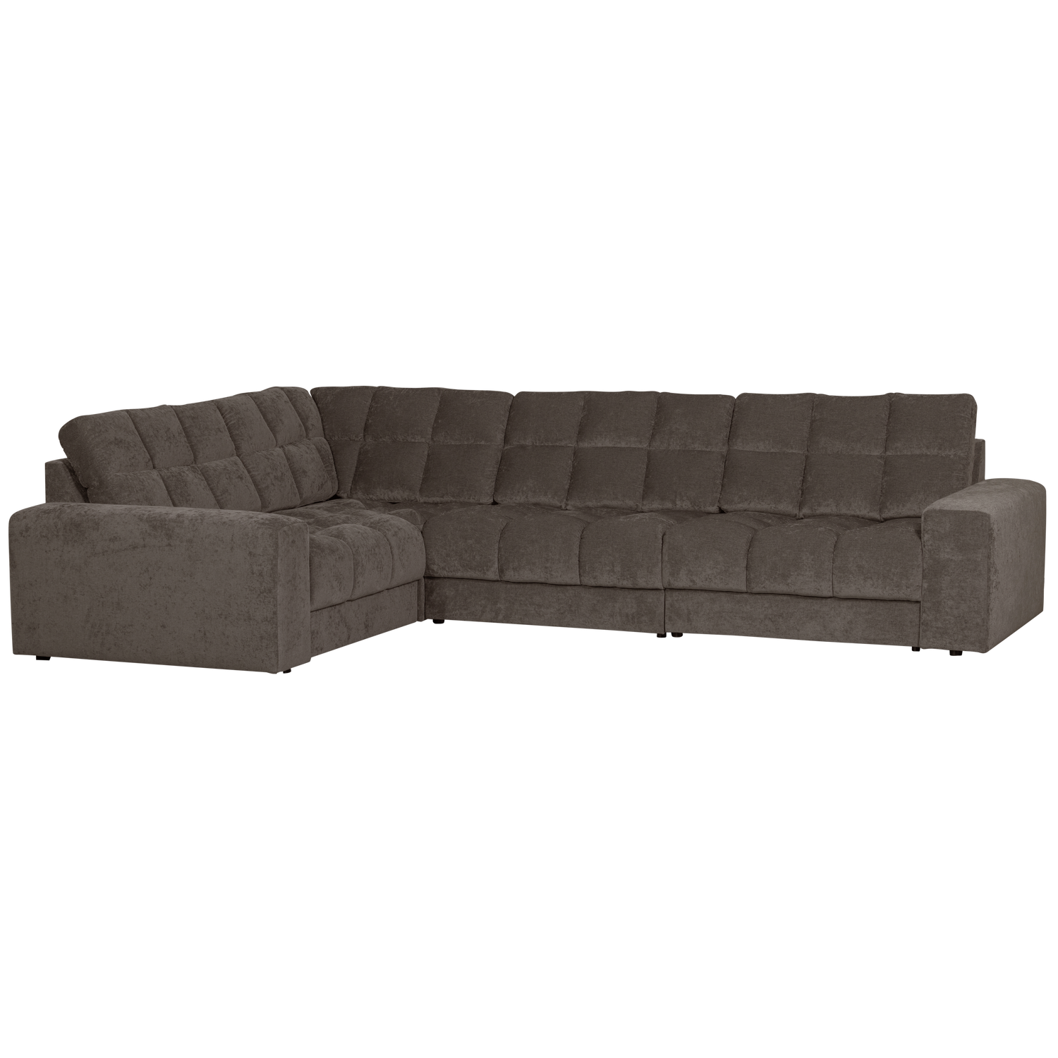 SECOND DATE HOEKBANK LINKS VELVET WARMGRIJS