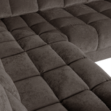 SECOND DATE HOEKBANK LINKS VELVET WARMGRIJS