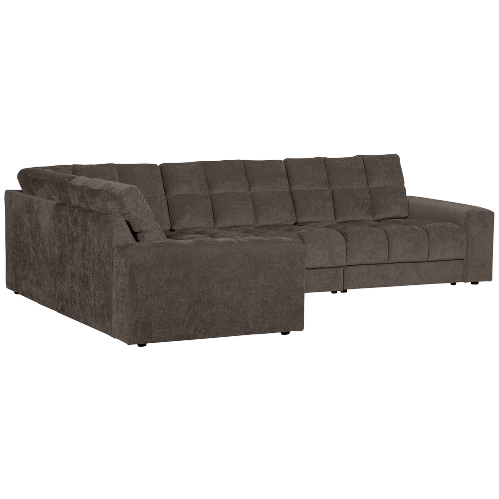 SECOND DATE HOEKBANK LINKS VELVET WARMGRIJS