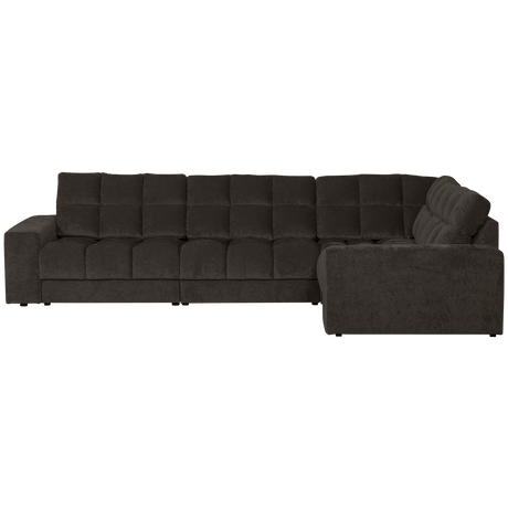 SECOND DATE HOEKBANK RECHTS VELVET ANTRACIET