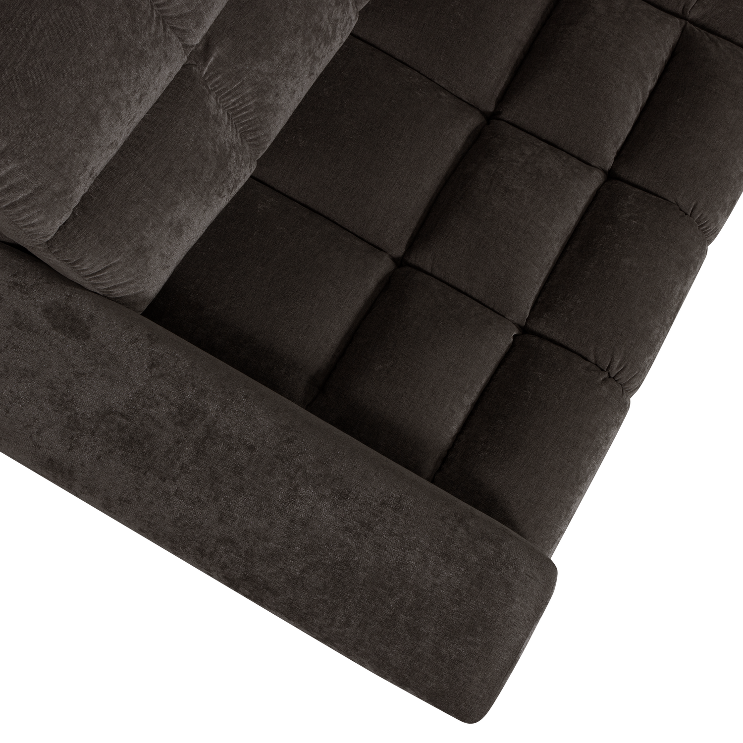 SECOND DATE HOEKBANK RECHTS VELVET ANTRACIET