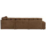 SECOND DATE HOEKBANK RECHTS STRUCTURE VELVET BRASS