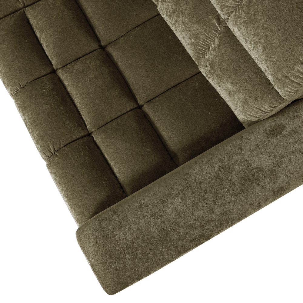 SECOND DATE HOEKBANK RECHTS VELVET GROEN