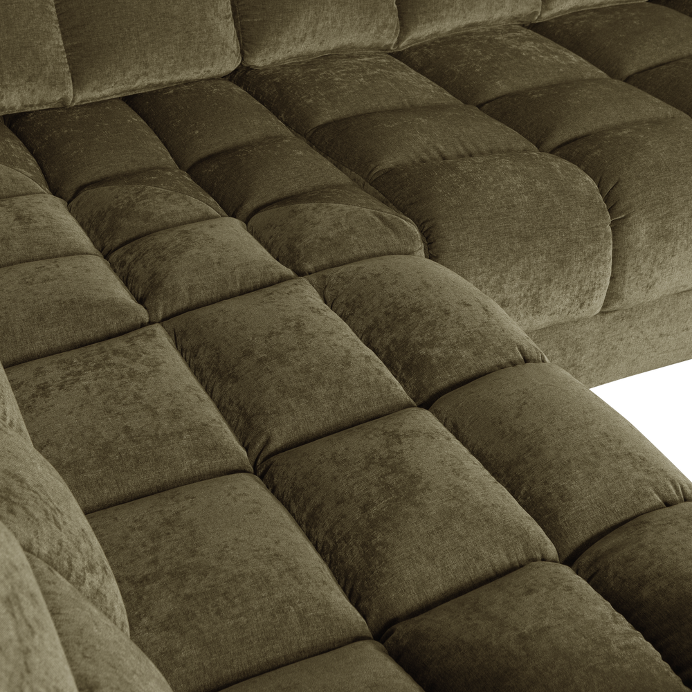 SECOND DATE HOEKBANK RECHTS VELVET GROEN