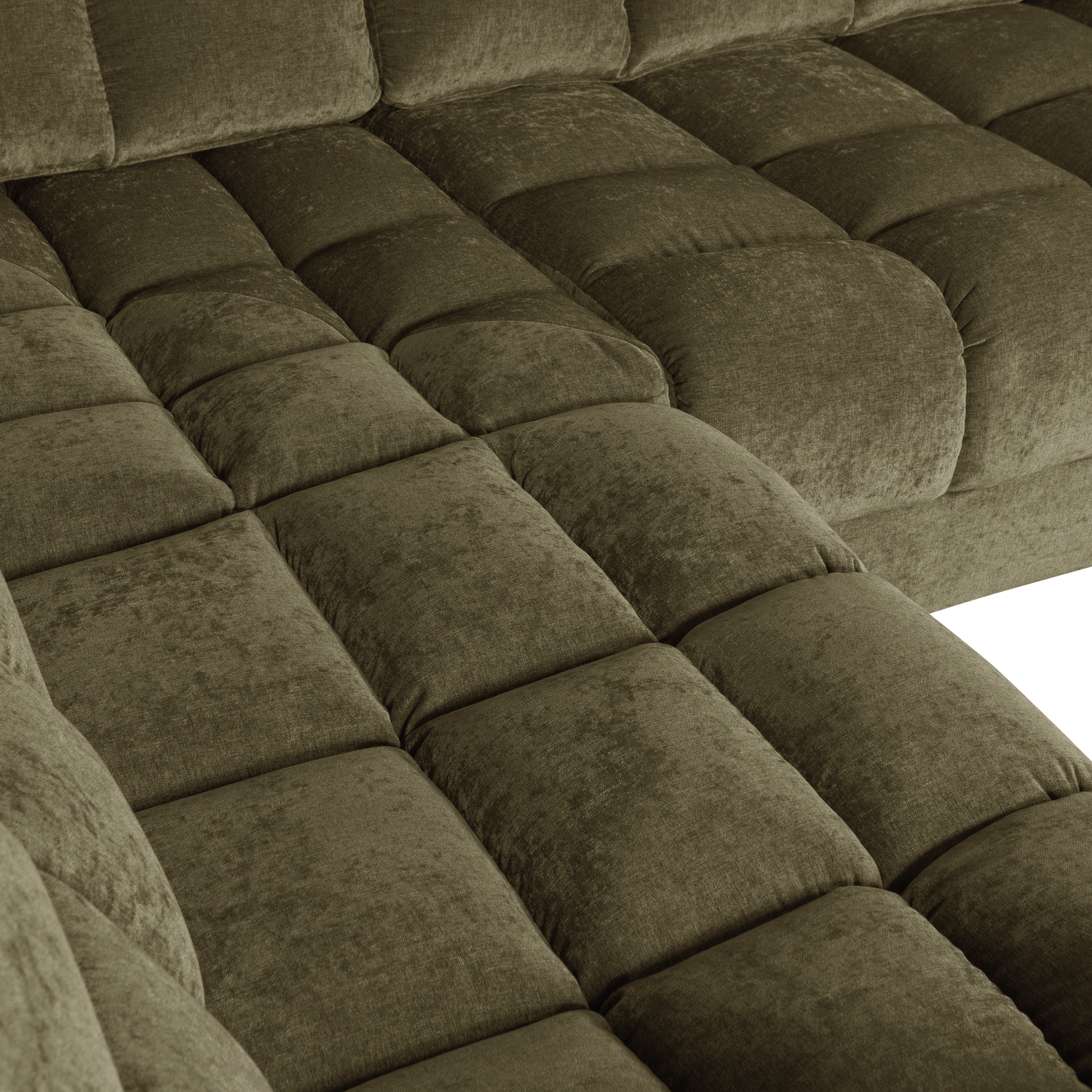 SECOND DATE HOEKBANK RECHTS VELVET GROEN