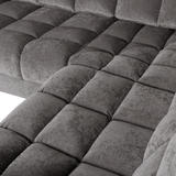 SECOND DATE HOEKBANK RECHTS VELVET GRIJS