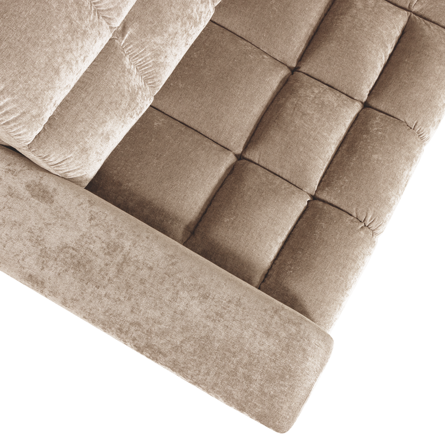 SECOND DATE HOEKBANK RECHTS VELVET NOUGAT