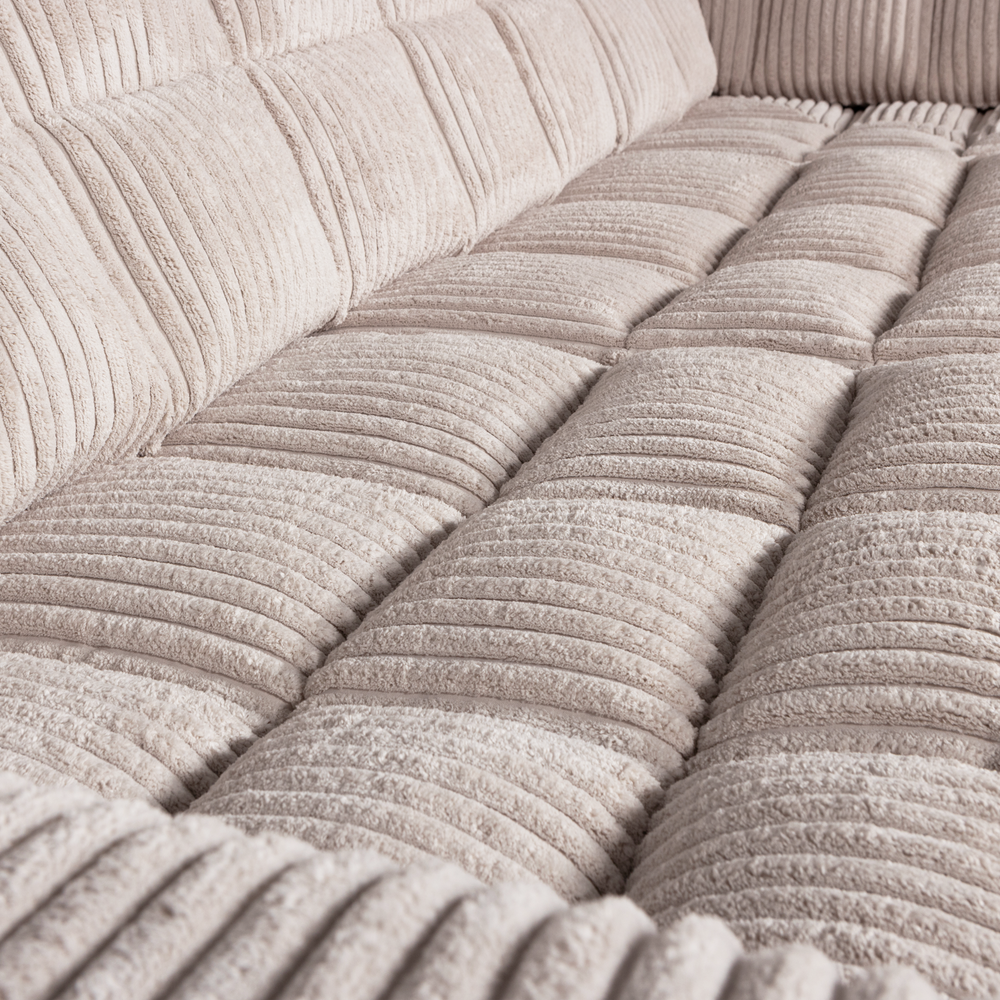 SECOND DATE HOEKBANK RECHTS RIBSTOF NATUREL