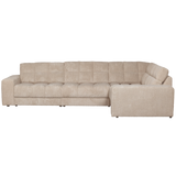 SECOND DATE HOEKBANK RECHTS RIBSTOF TRAVERTIN