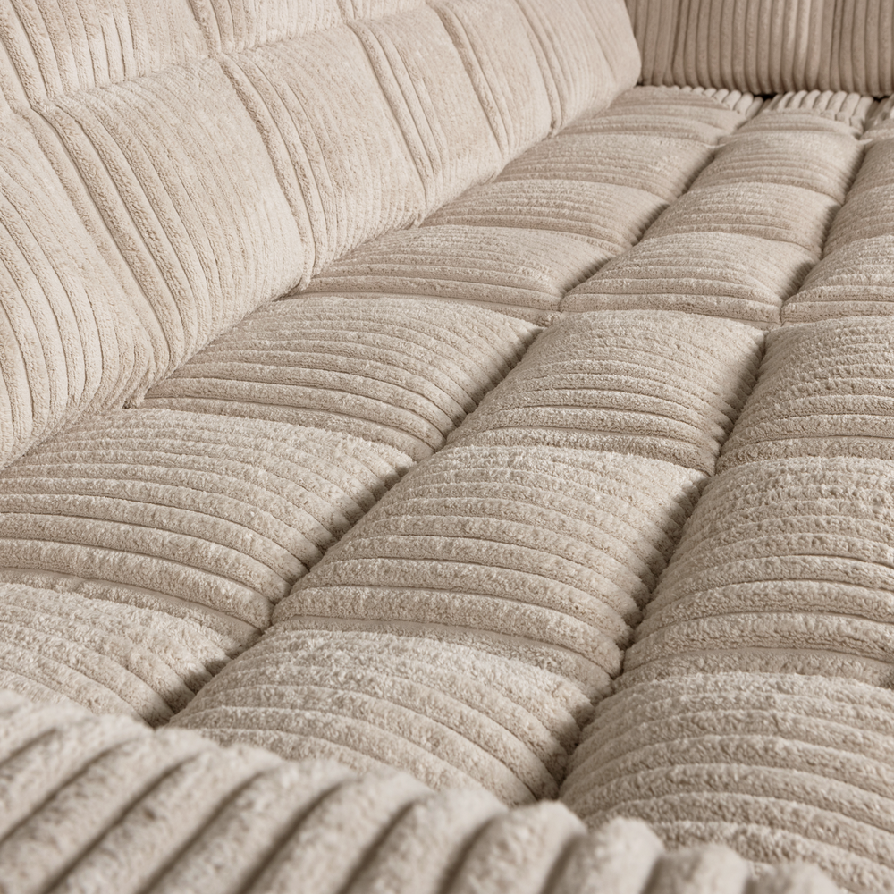 SECOND DATE HOEKBANK RECHTS RIBSTOF TRAVERTIN