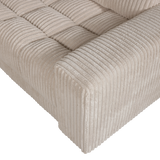 SECOND DATE HOEKBANK RECHTS RIBSTOF TRAVERTIN