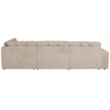 SECOND DATE HOEKBANK RECHTS RIBSTOF TRAVERTIN