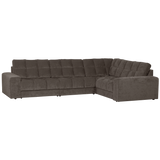 SECOND DATE HOEKBANK RECHTS VELVET WARMGRIJS