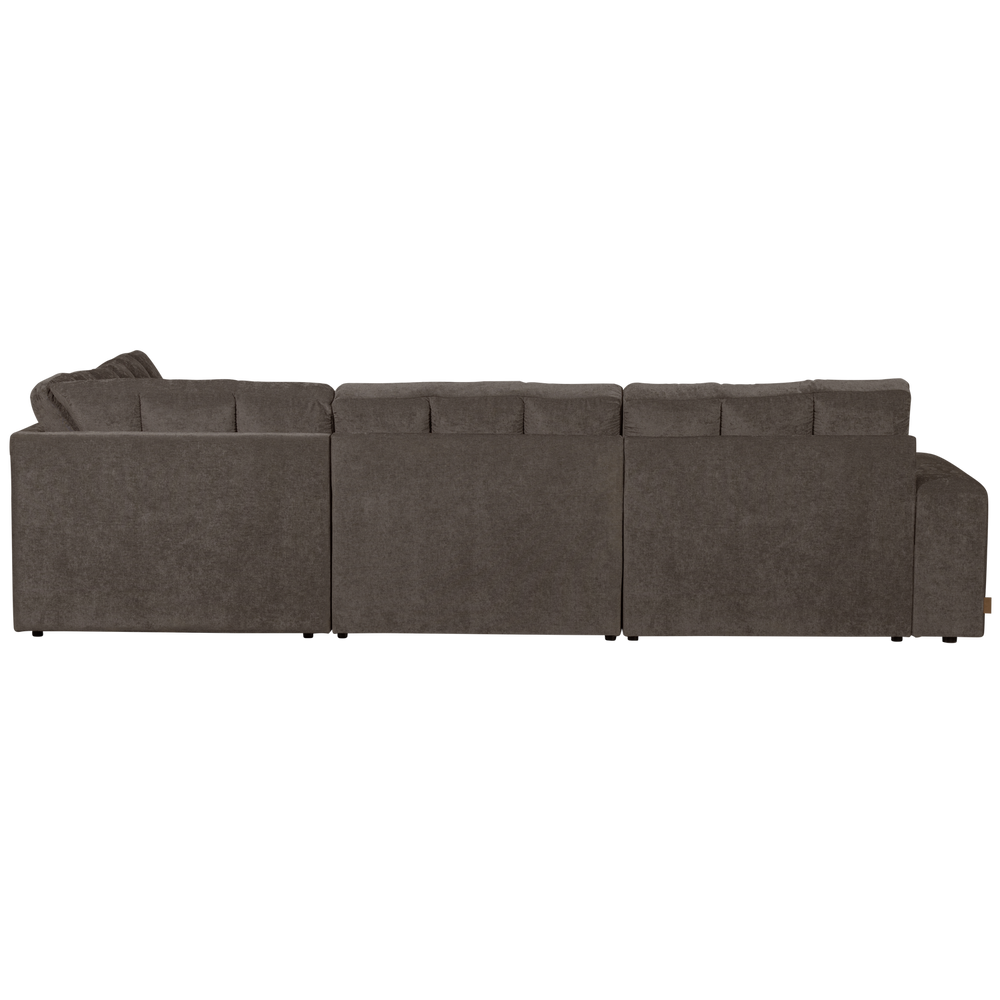 SECOND DATE HOEKBANK RECHTS VELVET WARMGRIJS