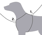 Trixie Hondentuig Premium Trekking Fuchsia / Grijs