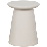 BUTTON BIJZETTAFEL KERAMIEK WIT 45X35O CM