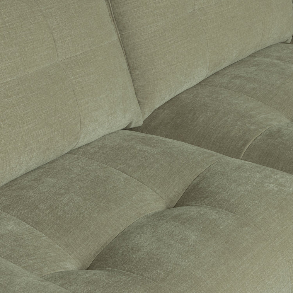 BAR CHAISE LONGUE BANK GEWEVEN STOF RECHTS GROEN