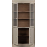 CHOW 4-DEURS VITRINEKAST GRENEN DAKARGRAU [fsc]