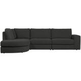 FAMILY HOEKBANK RONDING LINKS ANTRACIET