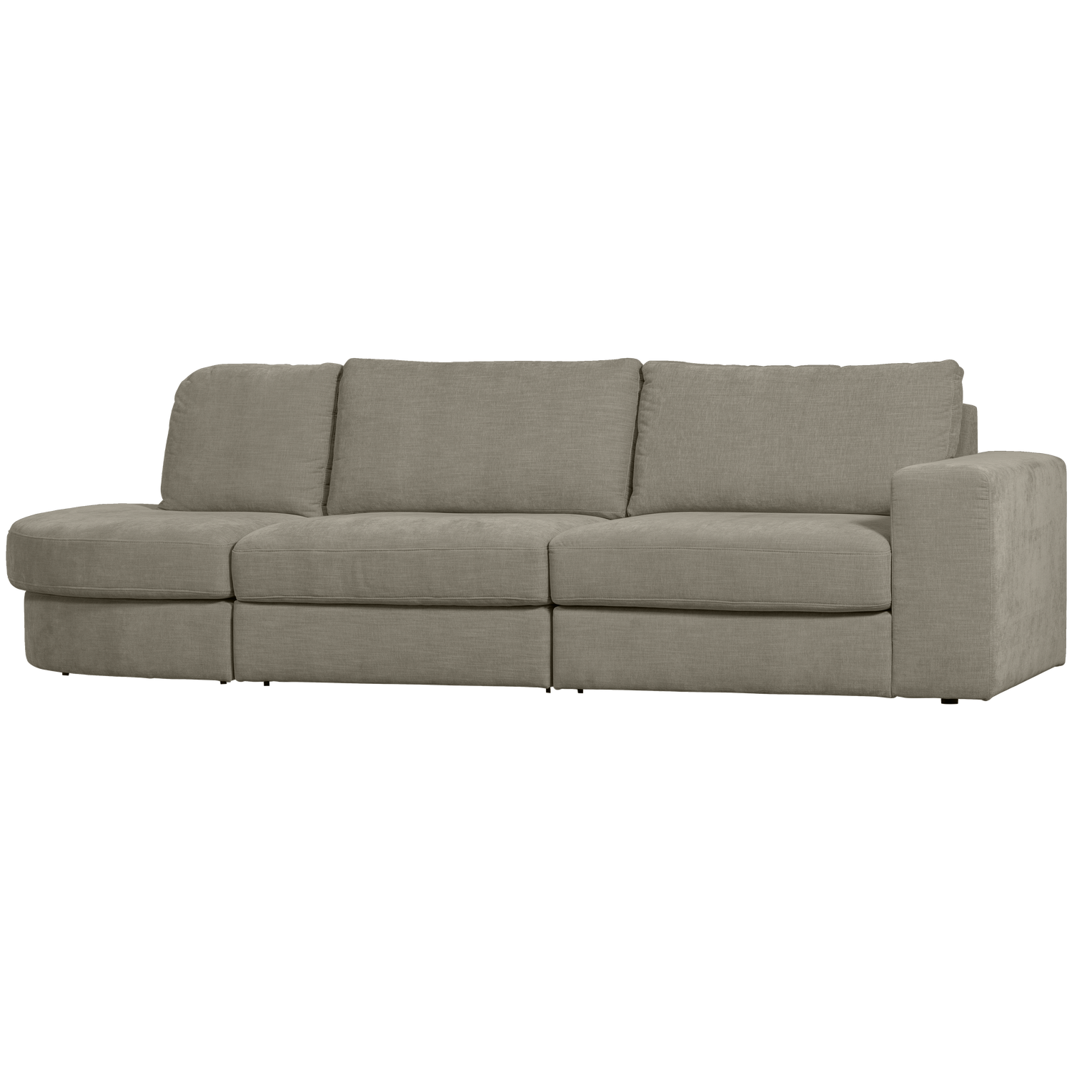 FAMILY 2,5-ZITS BANK RONDING LINKS WARM GRIJS