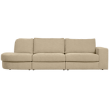 FAMILY 2,5-ZITS BANK RONDING LINKS ZAND