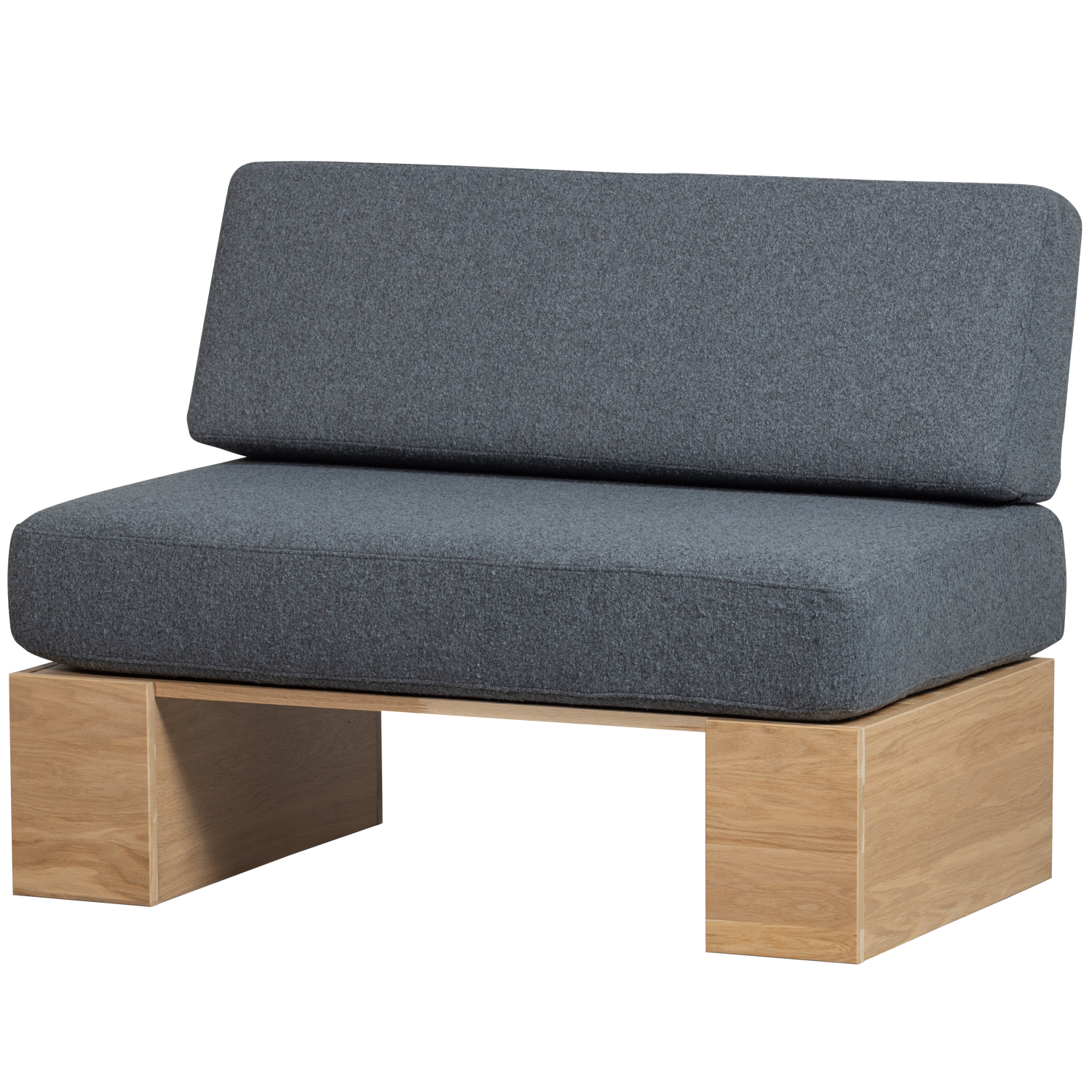 EAT UP MUURBANKJE INCL. KUSSENS DENIM EIKEN NATUREL [fsc]