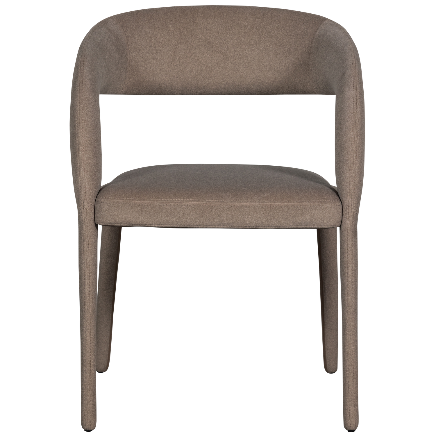 ARMS EETKAMERSTOEL VILT BRUIN