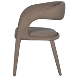 ARMS EETKAMERSTOEL VILT BRUIN