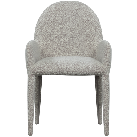 ELEGANCE EETKAMERSTOEL MET ARMLEUNING GREIGE