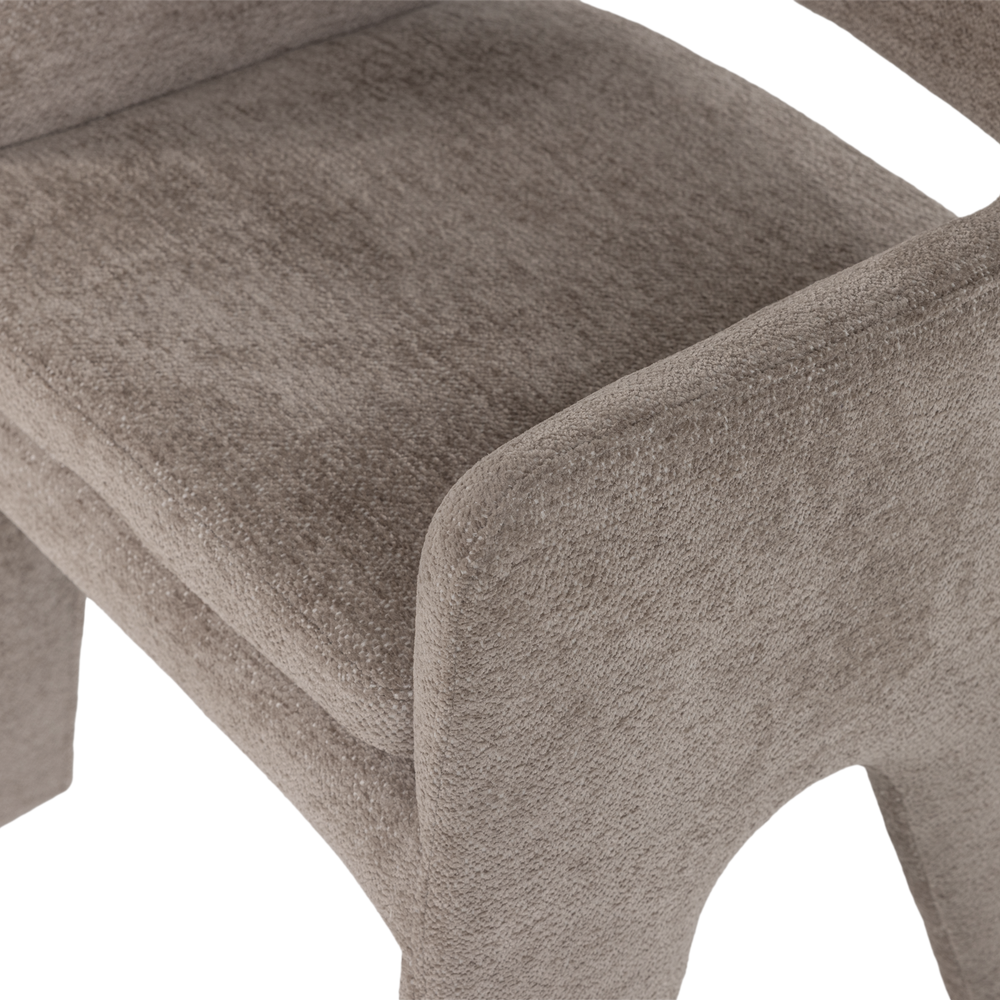 BIGFOOT EETKAMERSTOEL CHENILLE TAUPE [fsc]