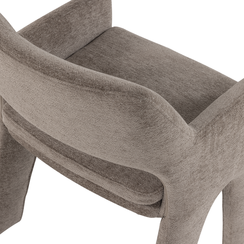 BIGFOOT EETKAMERSTOEL CHENILLE TAUPE [fsc]