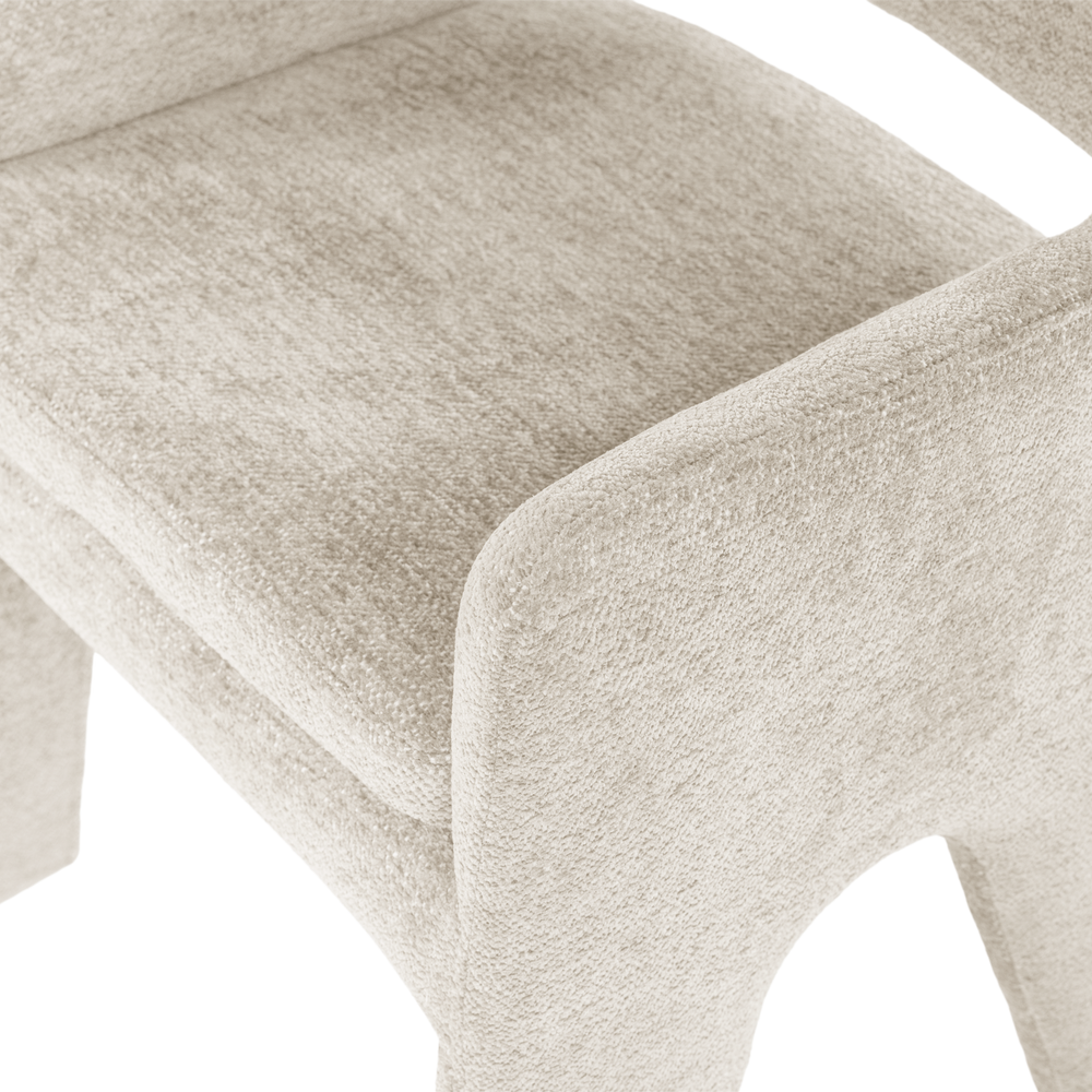 BIGFOOT EETKAMERSTOEL CHENILLE ZAND [fsc]