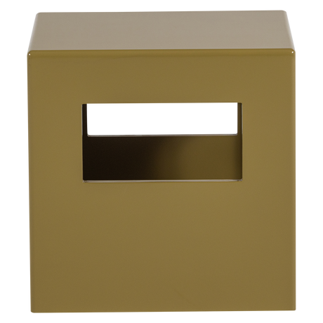 MODERN BIJZETTAFEL MDF HOUT HOOGGLANS HONINGGEEL