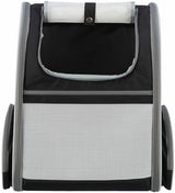 Trixie Hondentas Rugtas Chloe Lichtgrijs / Zwart