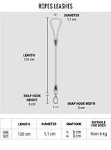 Morso Hondenriem Soft Rope Gerecycled Black Zwart